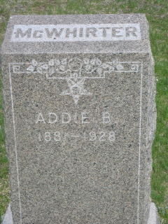 Addie Belle <I>Heckinger</I> McWhirter 