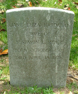Jane Eliza “Eliza” <I>Hardaway</I> Meade 