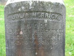 Julia <I>Merrick</I> Blackmer 