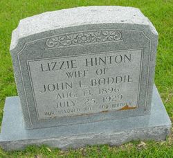 Elizabeth Franklin “Lizzie” <I>Hinton</I> Boddie 