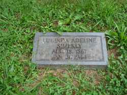 Lucinda Adeline <I>Finger</I> Simerly 