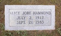 Alice <I>Jobe</I> Hammond 