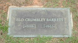 Annie Elo <I>Crumbley</I> Barrett 
