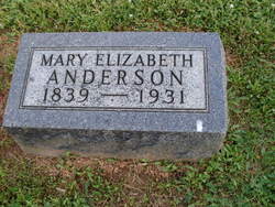 Mary Elizabeth <I>Lamar</I> Anderson 