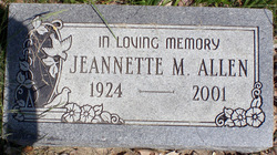 Jeannette M Allen 