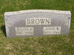 Adaline W “Addie” <I>McLaughlin</I> Brown 