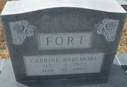 Carrine <I>Bazemore</I> Fort 