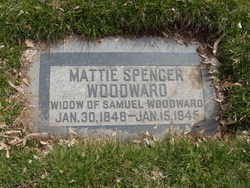 Martha Emma “Mattie” <I>Spencer</I> Woodward 