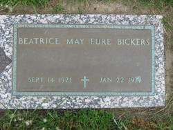 Beatrice May <I>Eure</I> Bickers 