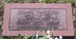 Jennie Alice <I>Harding</I> Bradburn 