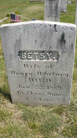 Betsy <I>Hill</I> Whitney 