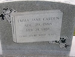 Emma Jane <I>Collins</I> Carden 