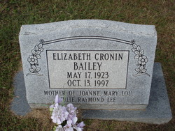 Elizabeth “Libby” <I>Cronin</I> Bailey 