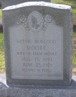 Hettie Goldie <I>Hobgood</I> Moore 
