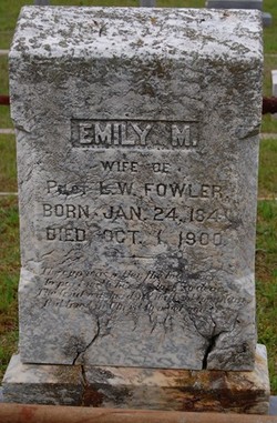 Emily McFarlane “Emma” <I>Spottswood</I> Fowler 