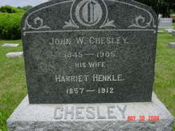 Harriet “Hattie” <I>Henkle</I> Chesley 