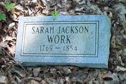 Sarah “Sally” <I>Jackson</I> Work 