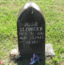 Josephine “Josie” <I>Patterson</I> Cloniger 