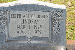 Edith Aliece <I>Jones</I> Lindsay 