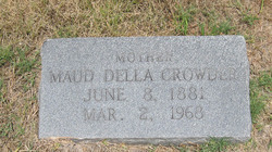 Maud Della <I>Collins</I> Crowder 