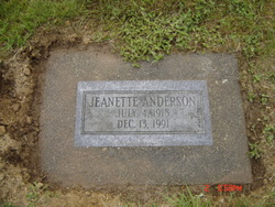 Jeanette Liberty Elizabeth Anderson 