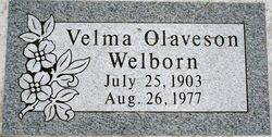 Velma <I>Olavesen</I> Welborn 