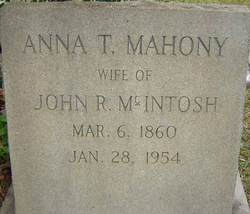 Anna <I>Mahony</I> McIntosh 