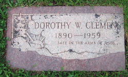 Dorothy Wilma “Dott” <I>Young</I> Clemens 