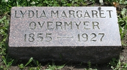 Lydia Margaret <I>Riggs</I> Overmyer 