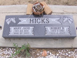 Mary Jane <I>Davidson</I> Hicks 