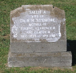 Sarah Ann “Sallie” <I>Nesbitt</I> Sizemore 