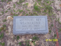 Missouri <I>Key</I> Weathersbee 