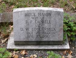 Alice Lee <I>Hamby</I> Daniell 