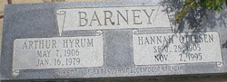 Arthur Hyrum Barney 