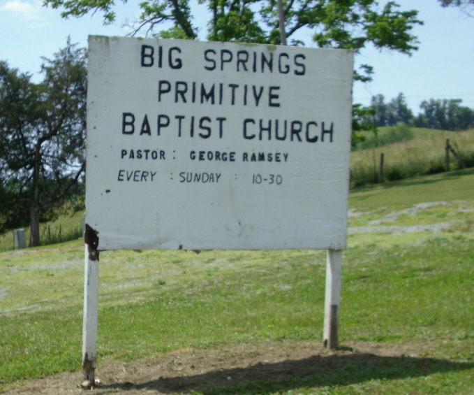 Big Springs Primitive Baptist Church Cemetery