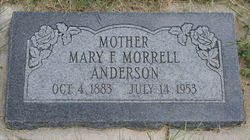 Mary Frances <I>Morrell</I> Anderson 