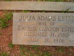 Julia <I>Adams</I> Estes 