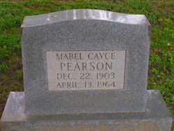 Mrs Mabel <I>Cayce</I> Pearson 