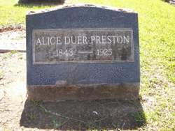 Alice Adele <I>Duer</I> Preston 