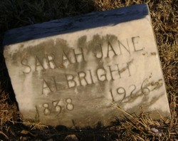 Sarah Jane <I>Poindexter</I> Albright 