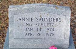 Annie <I>Schuetz</I> Saunders 