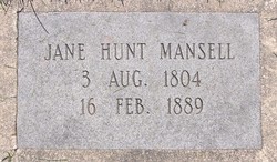 Jane <I>Hunt</I> Mansell 