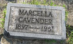 Marcella W. <I>Faulds</I> Cavender 
