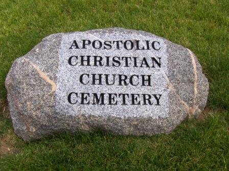 Apostolic Christian Church Cemetery Old