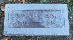 Mary Jane “Janie” <I>Barber</I> Hunt 