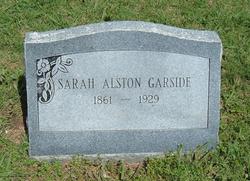 Sarah Emeline <I>Alston</I> Garside 