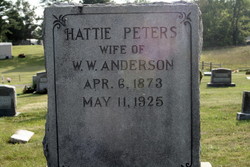 Hattie <I>Peters</I> Anderson 