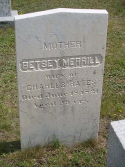Betsey <I>Merrill</I> Bates 