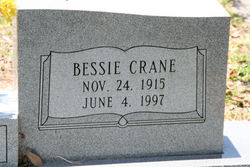 Bessie Myrtle <I>Sanderford</I> Crane 