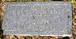 Alice <I>Oswald</I> Watts 